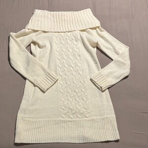 Off-Shoulder Sweater Dress